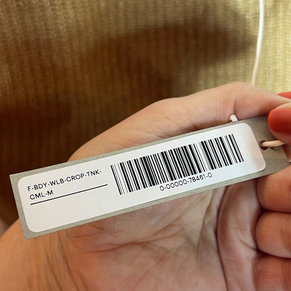 Everlane Wool Blend Crop Top in Camel Brown, NWT, Medium - Picture 6 of 8